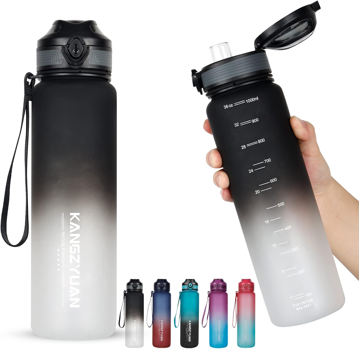 32 oz Water Bottle with Scale Marker