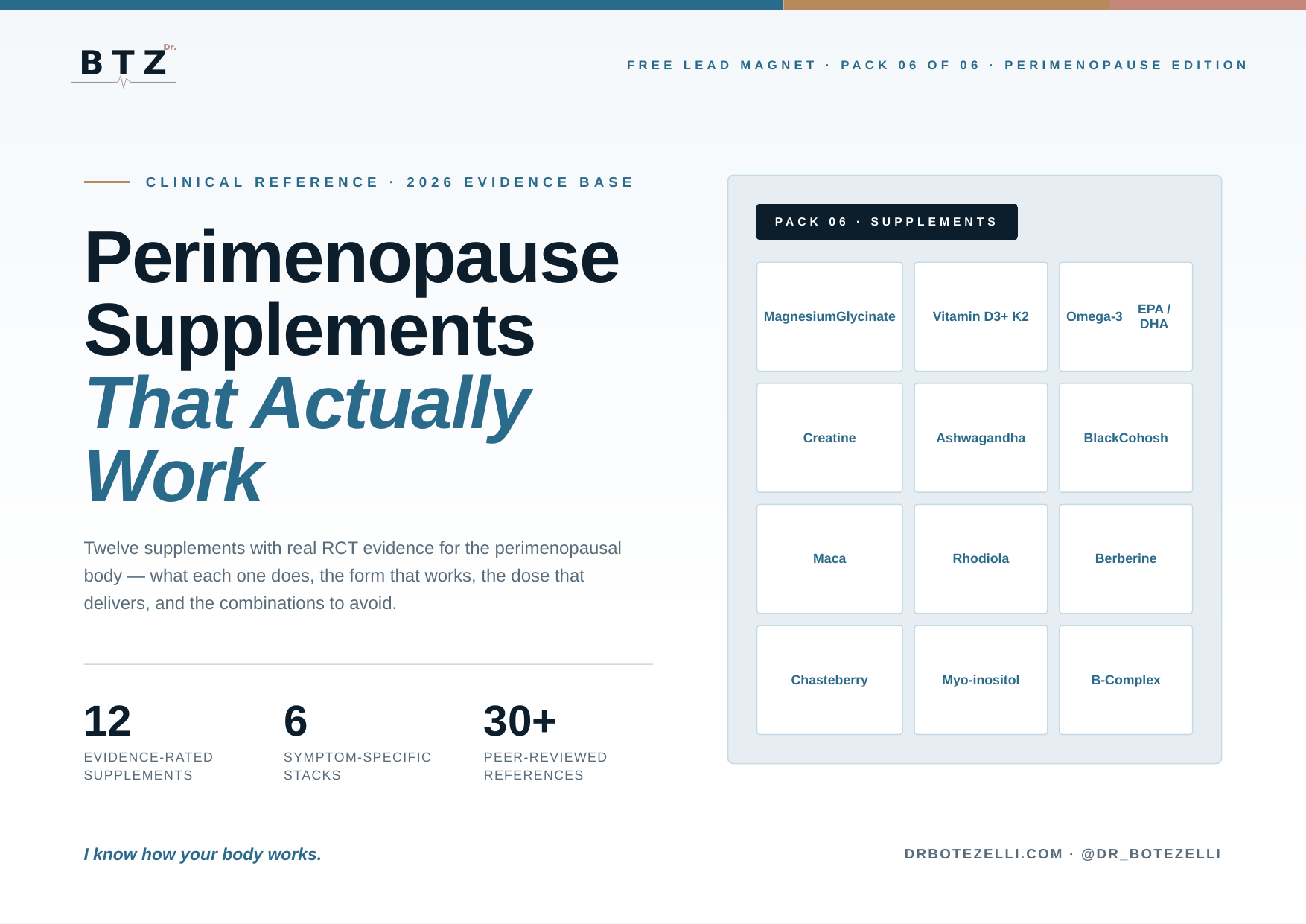 Perimenopause Supplements That Actually Work